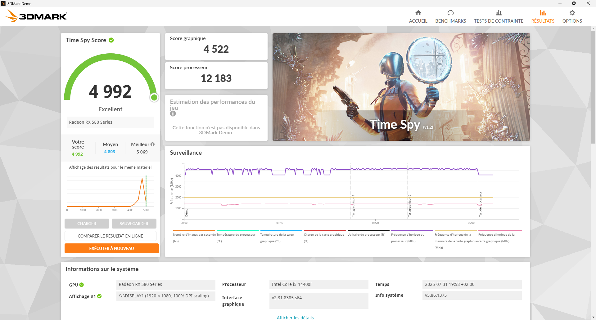 Ancienne carte graphique